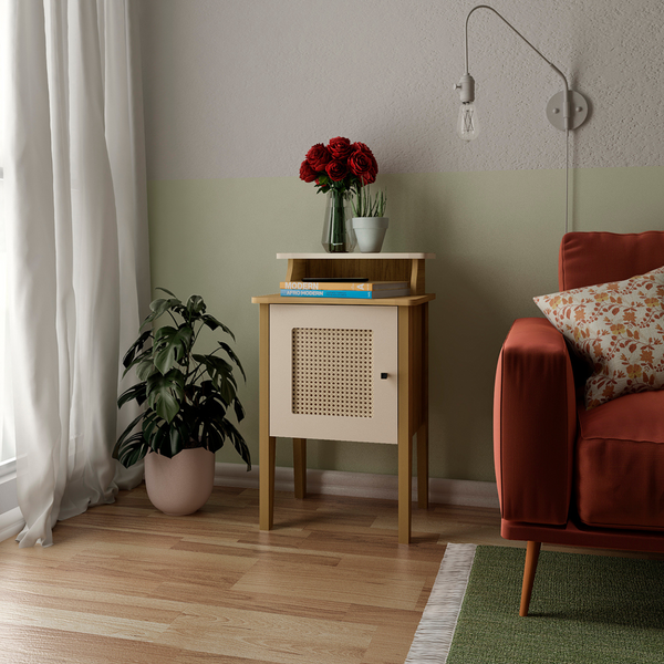Mesa Lateral Charlotte Roble Off White