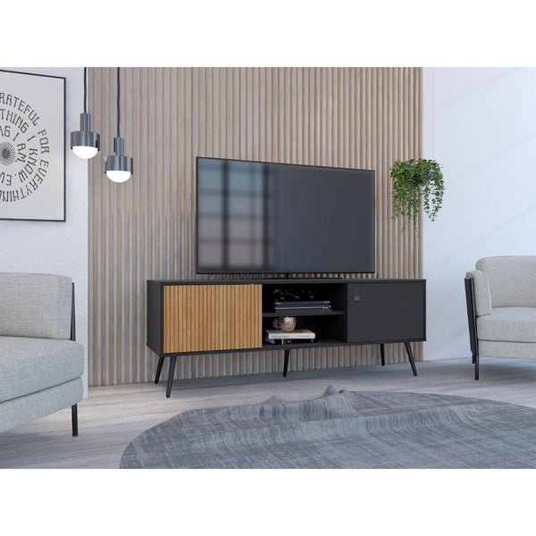 Rack Para Tv Funes Eco 150,  Wengue Y Lenno 65"