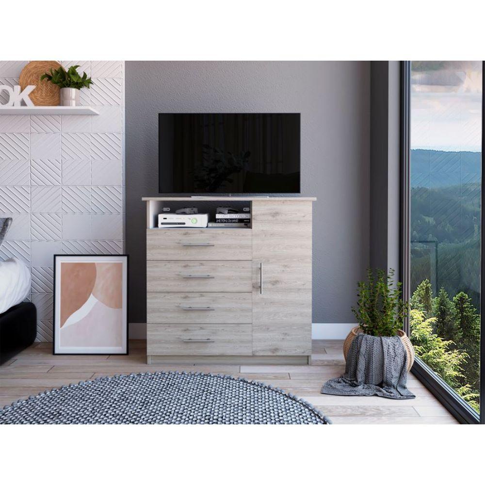 Organizador Barlovento color Humo y Blanco para Habitación.