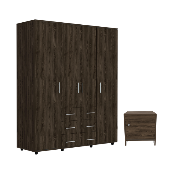 Combo Para Habitación Mompo, Incluye Closet + Buró