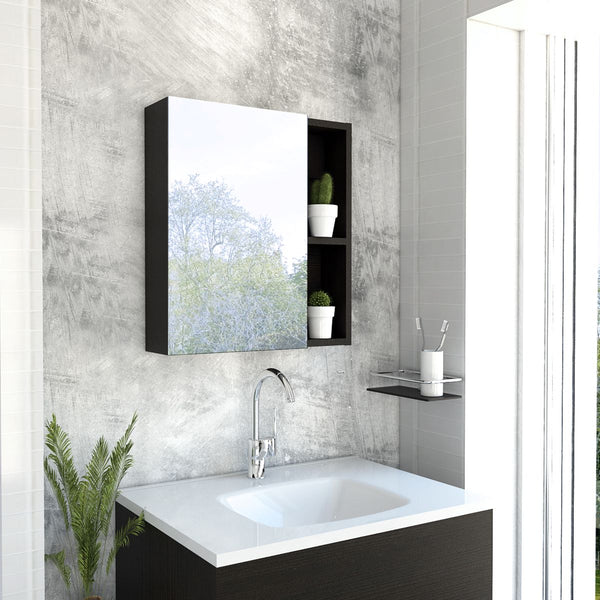Gabinete de Baño Labelle, Color wengue X2