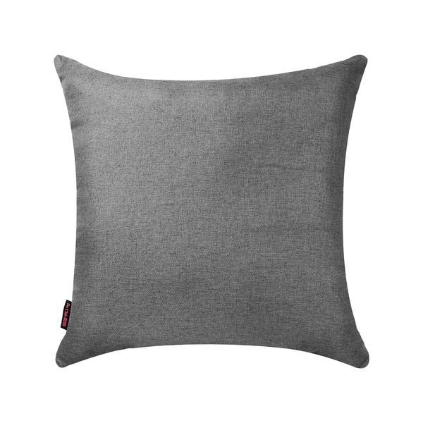 Cojín Decorativo Cuadrado para Sala o Cama. Funda de Lino Gris con Cierre Invisible
