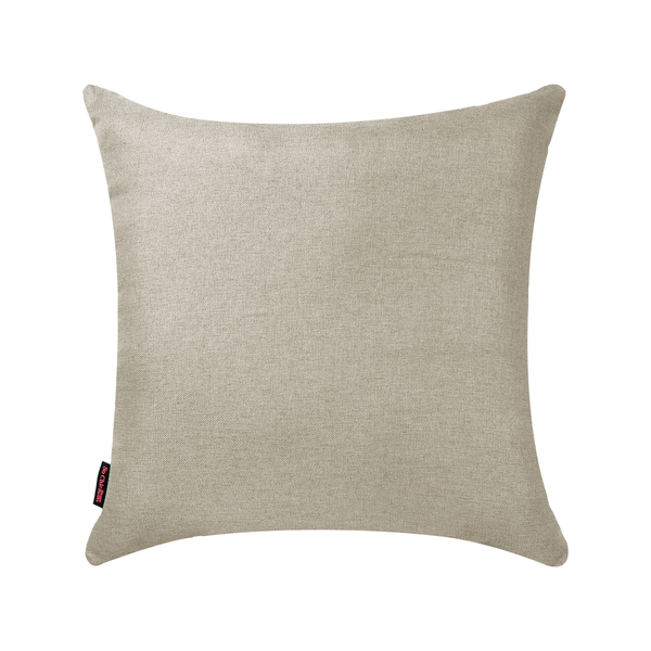 Cojín Decorativo Cuadrado para Sala o Cama. Funda de Lino Color Marfil con Cierre Invisible