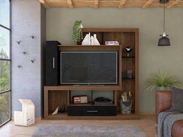 Mesa Para Tv Tolú, con Espacio Para TV de Hasta 50", Color Wengue y castaño