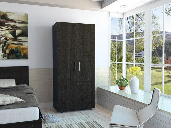Closet Tera, 2 Puerta abatibles, Color Wengue