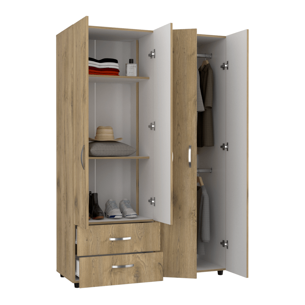 Arkola Closet Arkola color Macadamia y Blanco para Habitación. – Virtual ...
