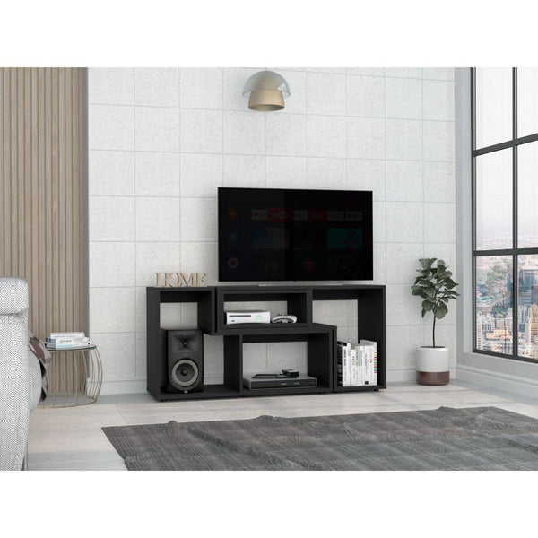 Mesa Para Tv Ascher, Capacidad para TV de 50", Color Wengue